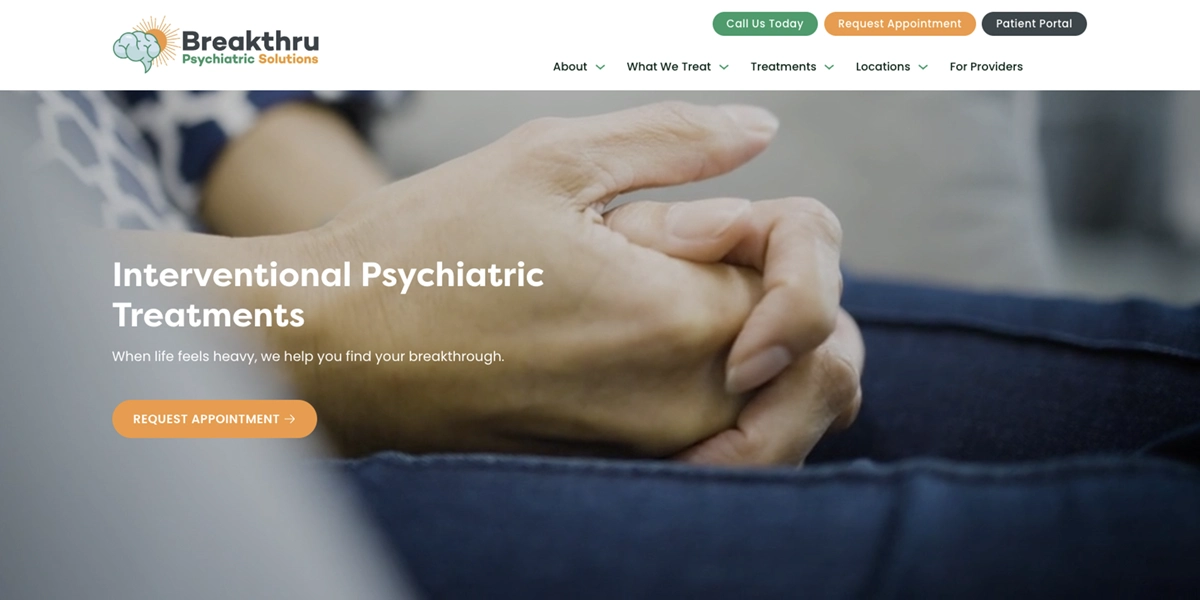 Breakthru Psychiatric Solutions: The Previous Site